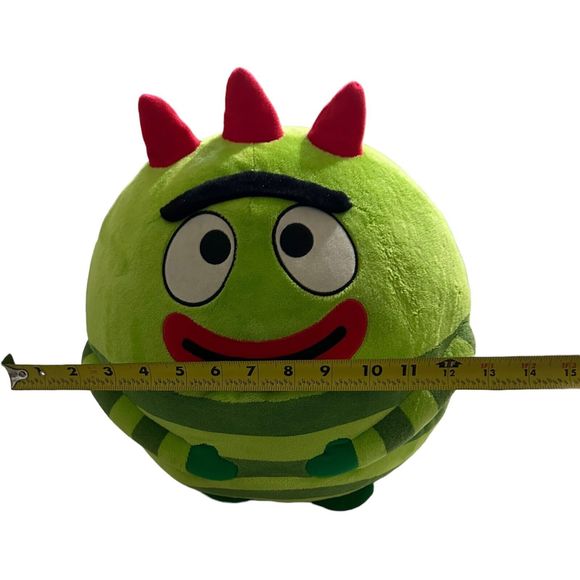 BROBEE Yo Gabba Gabba TY Beanie Ballz 14” Plush Green EXTRA LARGE BALL Nick Jr - Picture 5 of 7